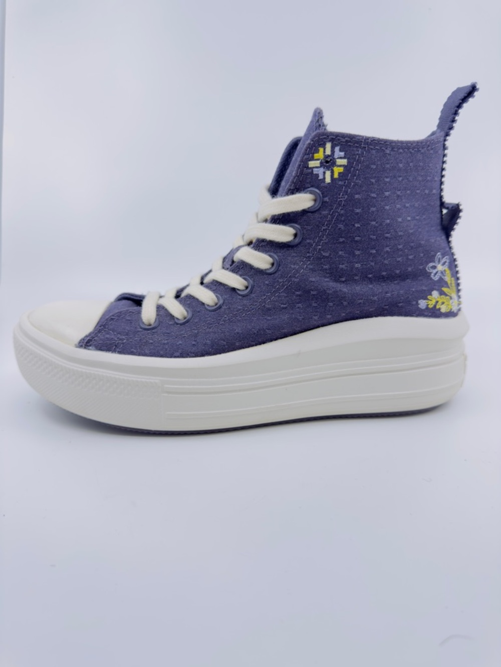 Converse Chuck Taylor All Star Move Platform High-Tops. Embroidered SZ 8.5 - Picture 4 of 13